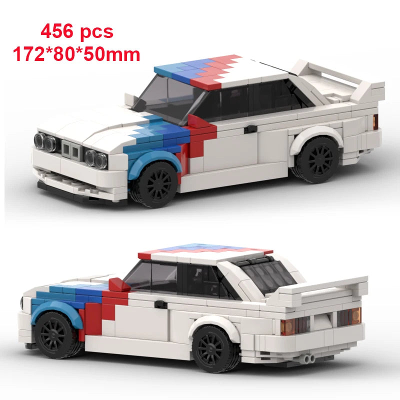 Technical Car City Speed Champion Sports MOC Ideas Creative Racing Car Building Blocks Garage Carro Rennau Voiture Vehicle Toys