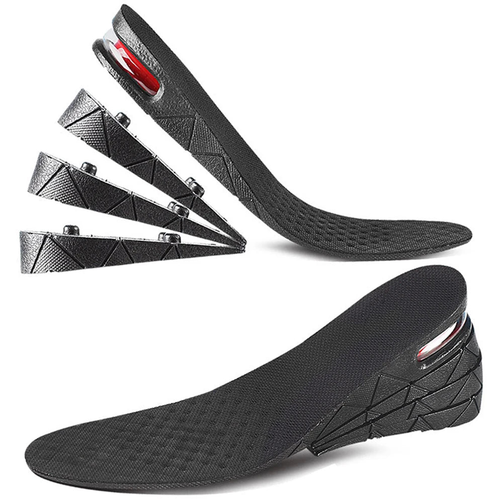 3-9cm Invisible Height Increase Insole Cushion Height Adjustable Shoe Heel insoles Insert Taller Support Absorbant Foot Pad