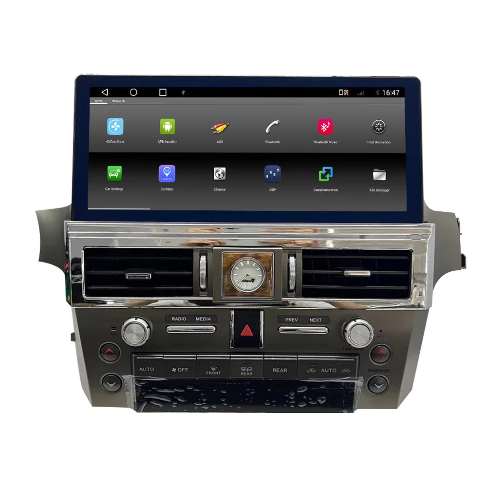 Android For Lexus GX400 GX460 2010-2020 Car Radio 8+256GB Multimedia Player Recorder 12.3" Touch Screen Head Unit Carplay Navi