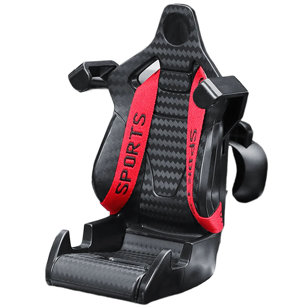 Racing Seat Design Mobile Cell Phone Support Car Phone Holder Mount Stand Anti Shaking Smartphones Clamp Stand for iPhone Xiaomi