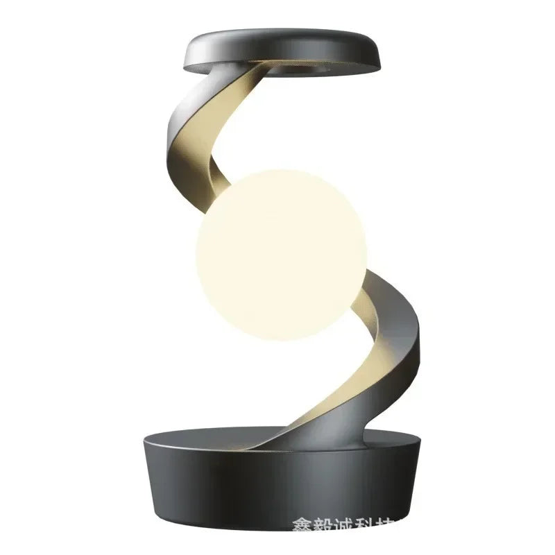 Lámpara de noche con carga inalámbrica para teléfono, luz colgante giratoria para dormitorio, luz ambiental de color, lámpara de noche sencilla, regalo de vacaciones