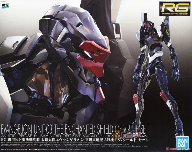 Original Genuine RG EVANGELION UNIT-00 -01 -02 -03 -04 -06 -08 Bandai Anime Model Toys Action Figure Gifts Collectible Ornaments