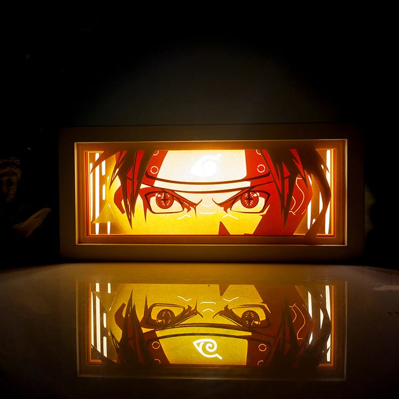 Anime One Piece Paper Cut Shadow Box Light Remote control model multiple colors Gamer Bedroom Decoration party present