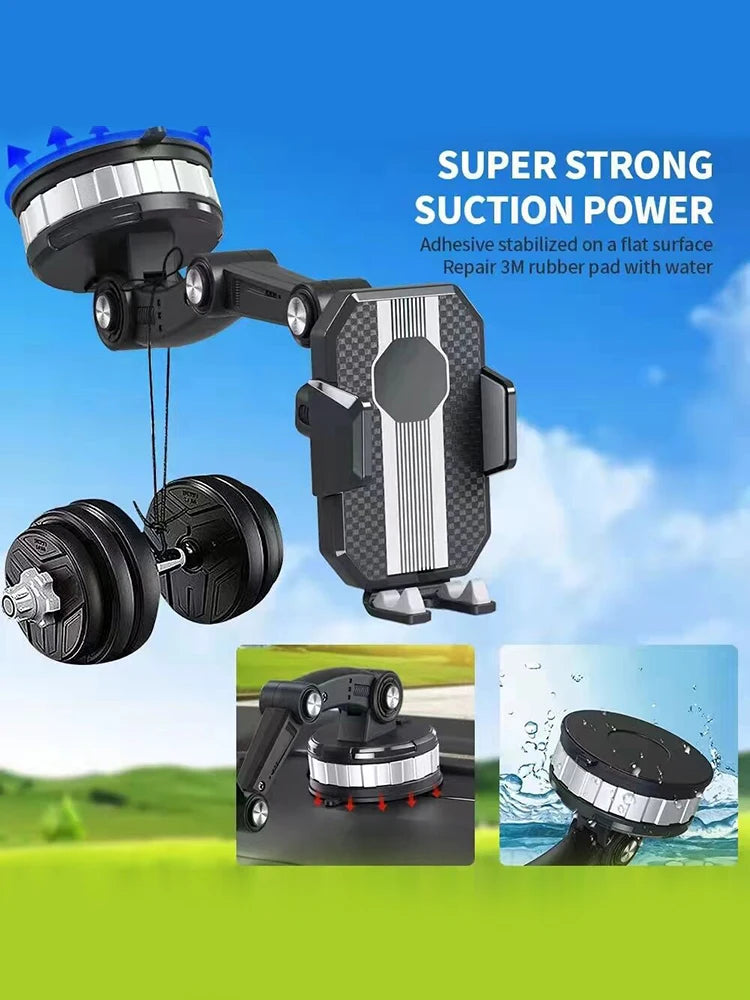 Strong Suction Cup Car Phone Holder Center Console Smartphone Sucker Mount Rack