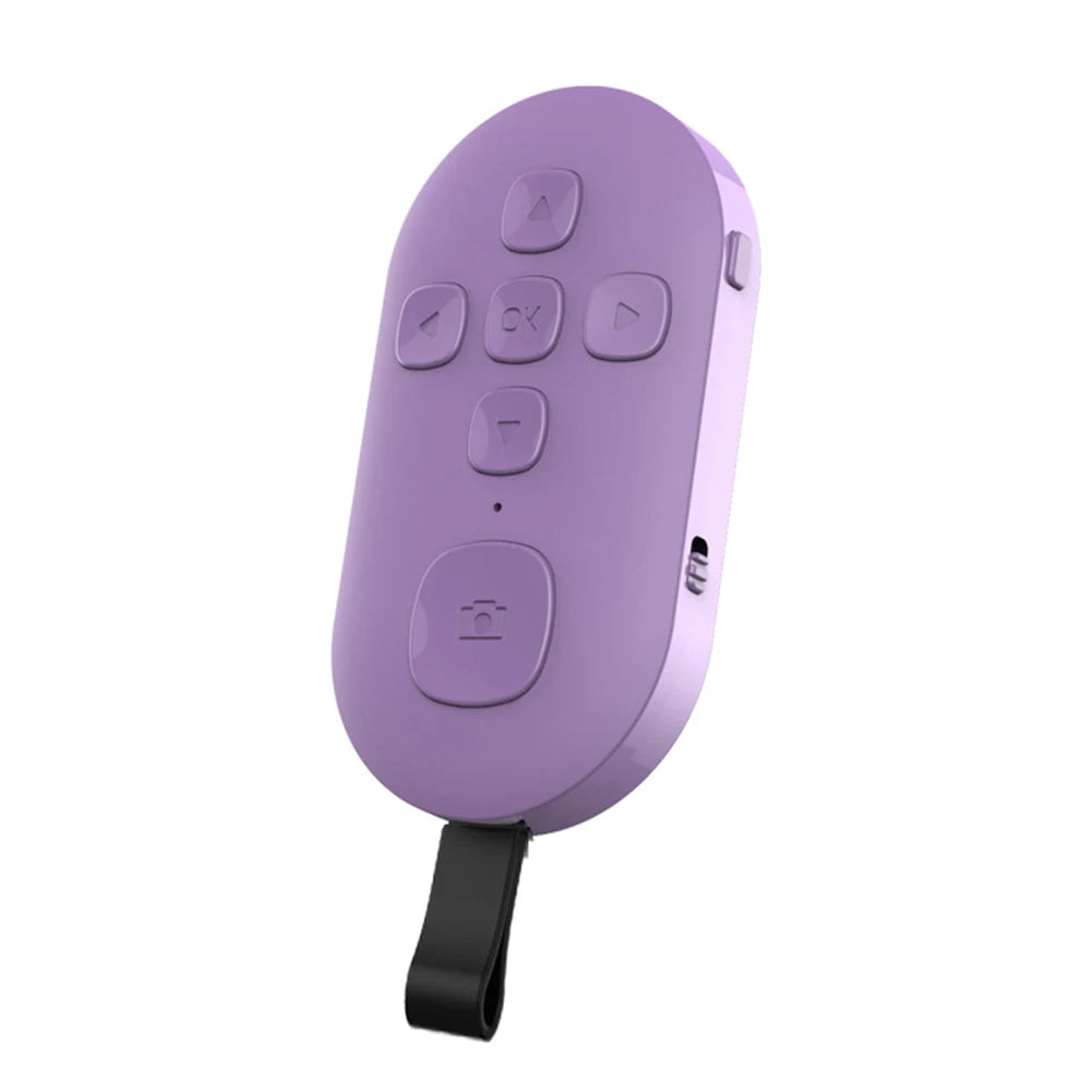 Rechargeable Bluetooth Remote Controller 7 Buttons For iPhone Android Mobile Phone Selfie Photo Shutter For Tiktok Page Turning