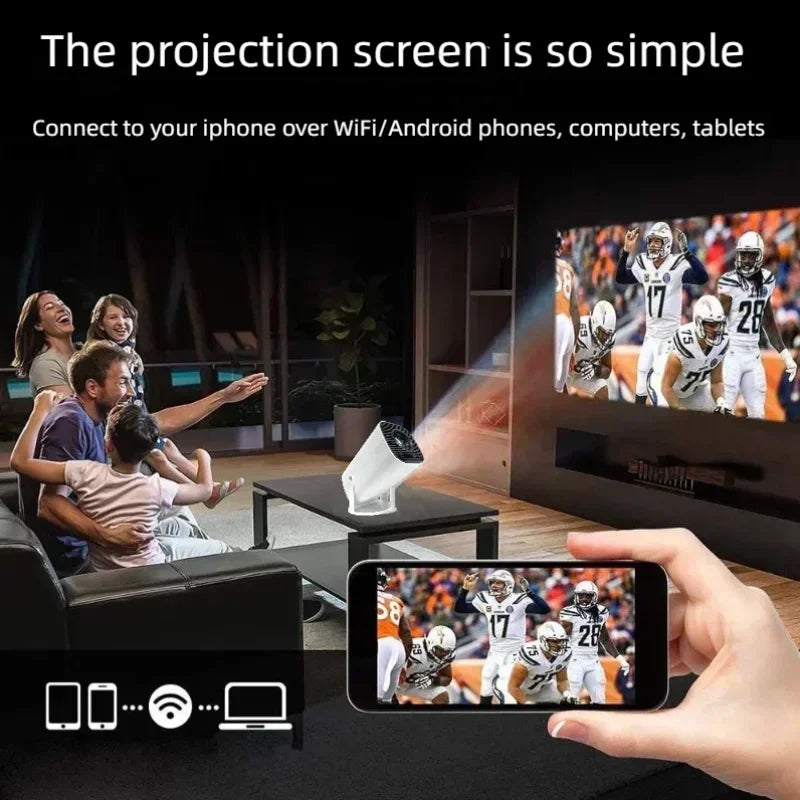 P30 Smart Mini Projector Android 11 WiFi6 Support 4K 1080P BT5.0 Projector 1280*720P Home Cinema Portable Projector