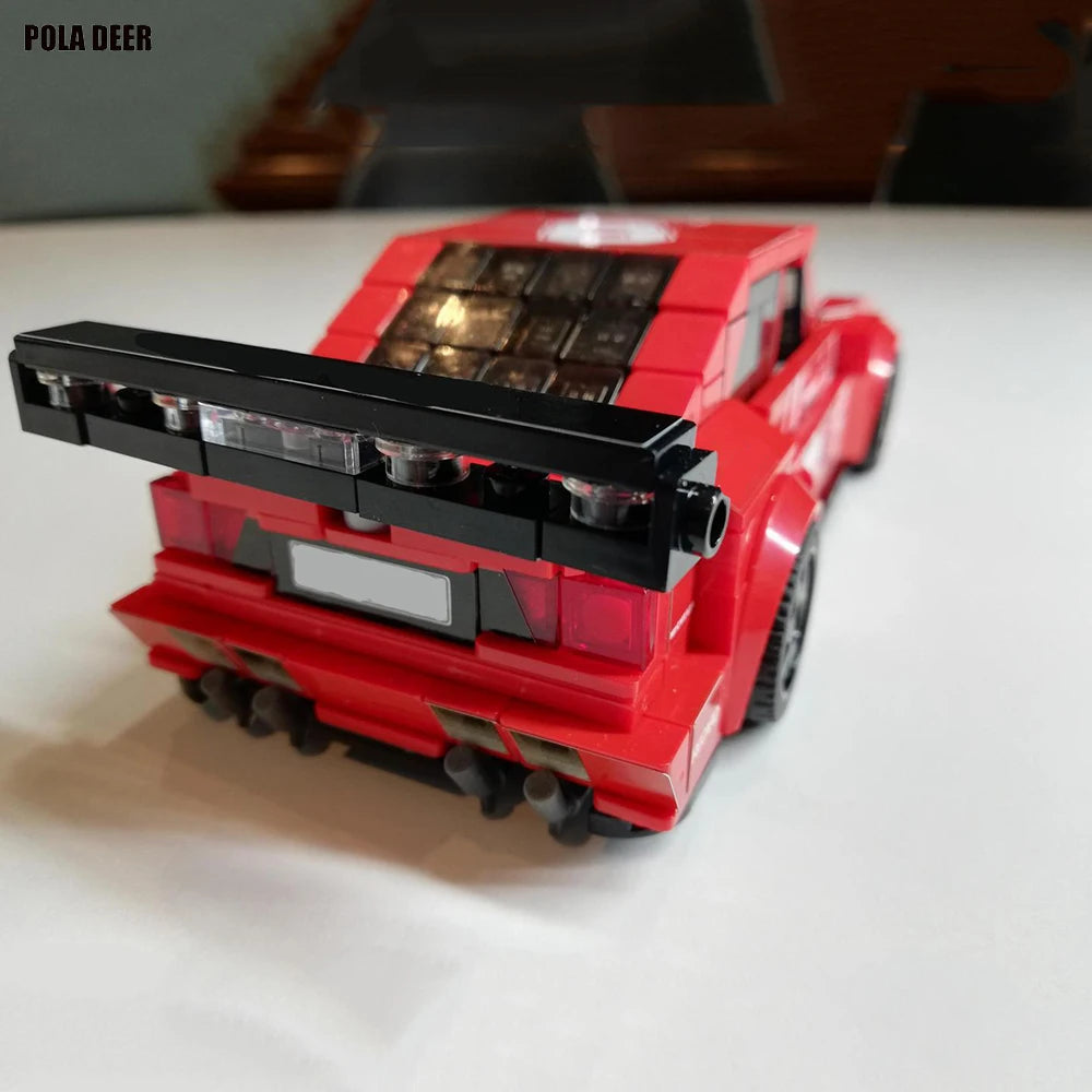 Poladeer 379 Pcs Speed Champion V6TI DTM, Blocs De Construction Créatifs Et Personnalisés, Modèle De Puzzle, Jouet Cadeau