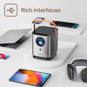 TOPTRO Projector Portable 5G WIFI Bluetooth Projector 9500 Lumens 1080P Supported Home Theater Outdoor Proyector Dust-proof