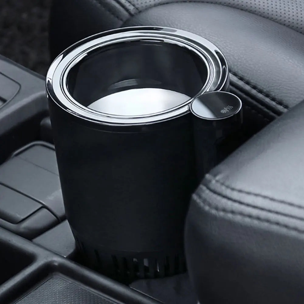 Portavasos para coche con pantalla táctil de 12 V, para bebidas frías y calientes, con pantalla digital inteligente, para el hogar, para acampar y viajar