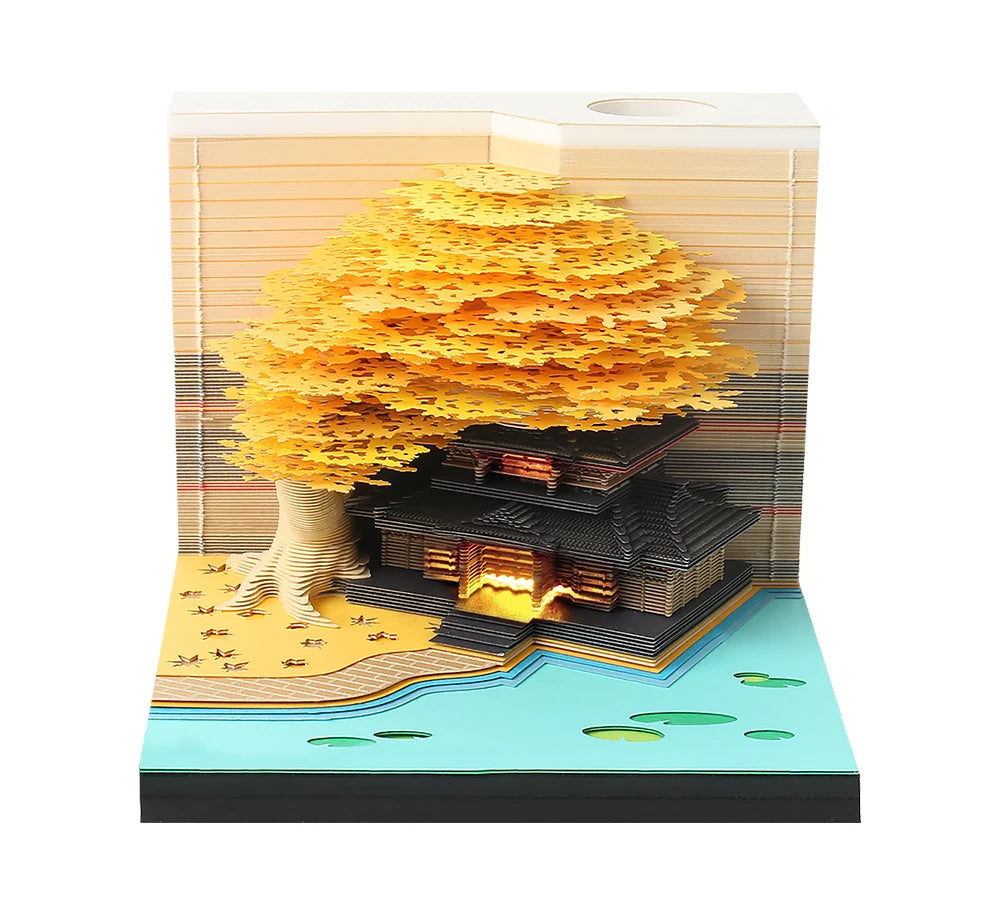 Table Calendar Tear Off Sticky Note Omoshiroi Block Custom 3D Memo Pad Notepad Christmas Funny Novelty Gifts For Children Kids