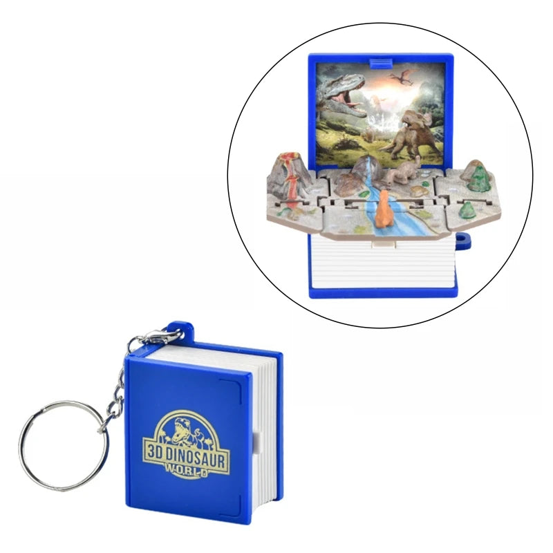 3D Mini Football Basketball Fold Book Keychain Toys Anxiety Stress Relief Toys Sensory Toys Birthday Gift Backpack Keychain