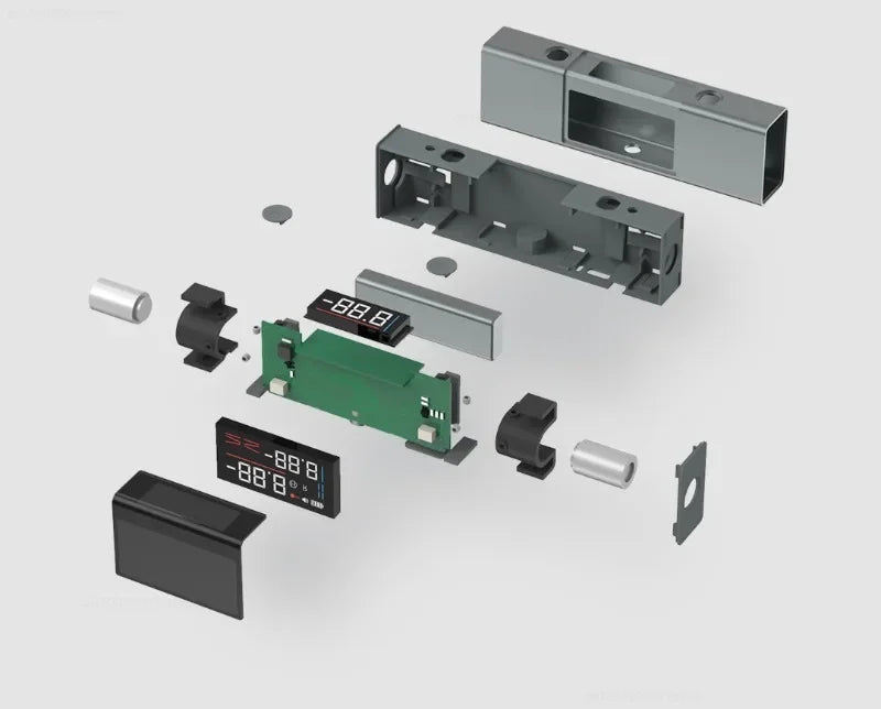 Xiaomi Duka Rapporteur laser Inclinomètre numérique Mesure d'angle 2 en 1 Niveau laser Règle Jauge Outils de construction Règle d'angle