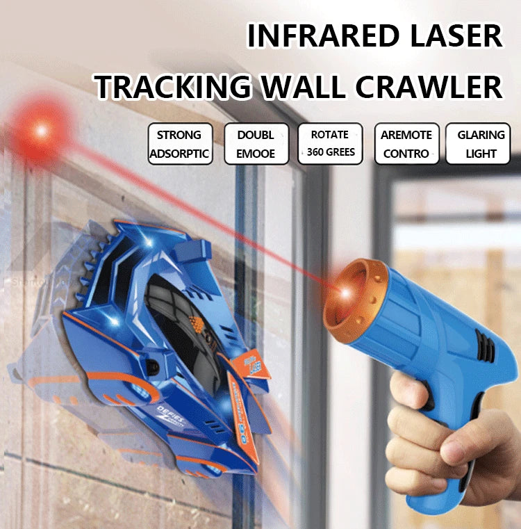 RC Car Stunt Infrared Laser Tracking Wall Ceiling Climbing Vehicle Toys For Children Remote Control Cars Follow Light Gifts boys