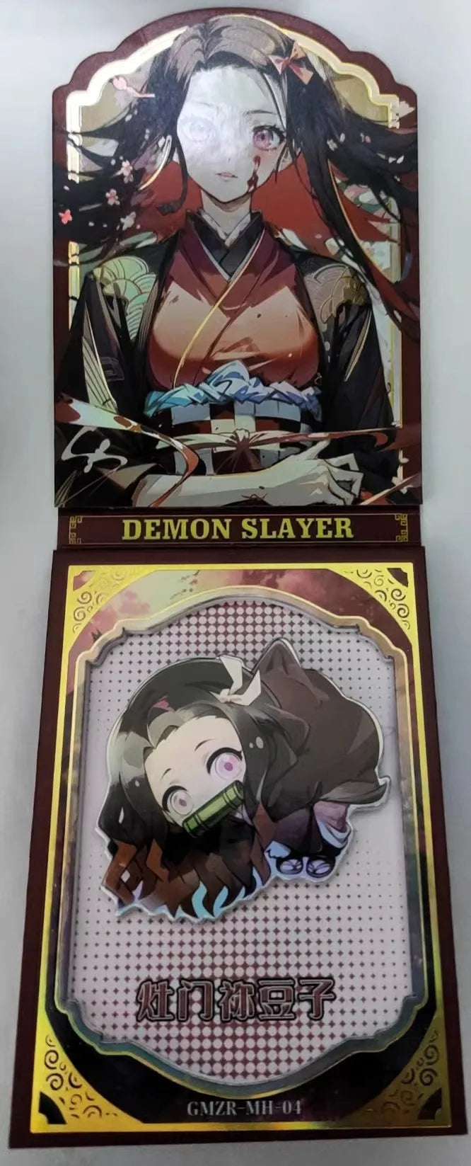 Anime Demon Slayer Kamado Nezuko Tanjirou Kanroji Mitsuri Kochou Shinobu Mh Collectible Card Toys Christmas Birthday Gifts