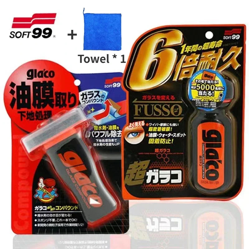 Eliminador de película de aceite para parabrisas de coche Soft99 de 100 ml, repelente de lluvia, revestimiento antilluvia para vidrios de Japón, tratamiento antilluvia