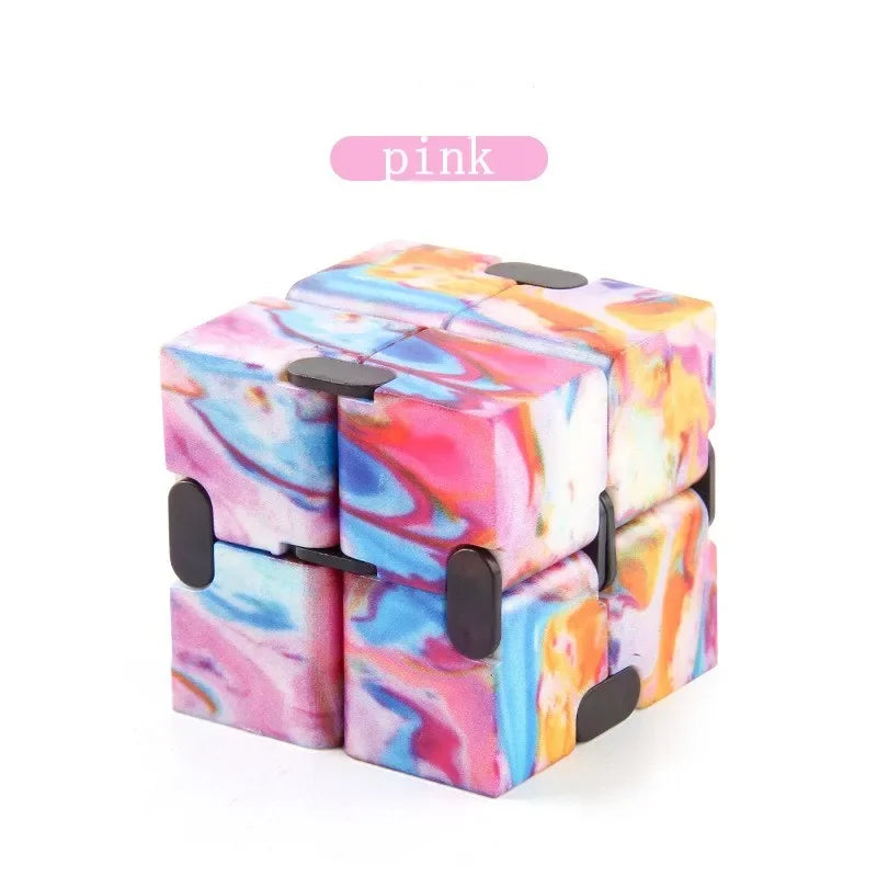 Starry Sky Infinity Cube Square Puzzle Toys Relieve Stress Hand Game Four Corner Maze Toys Children Adult Decompression fidget