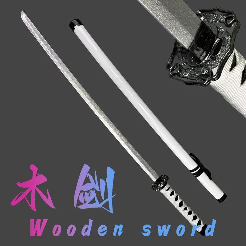Espada de madera con vaina, accesorios de estilo antiguo, espada de madera, guerrero, juego de rol, anime, modelo de arma de espada de cosplay, espada de madera