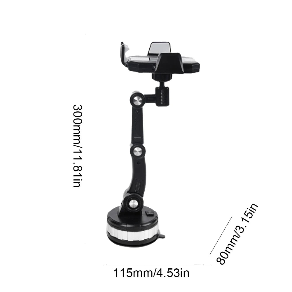 360° Rotation Universal Car Phone Holder Moblie Windshield Mount For iPhone Samsung Xiaomi Hand Free Driving Car Phone Stand