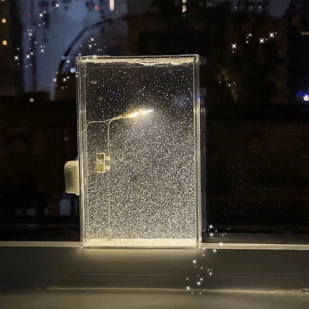 DIY Handmade Snow Scene Night Light Christmas Light-Up Kit Snowy Night Light Toys Arts And Crafts Decor For Kids Adults 크리스마스