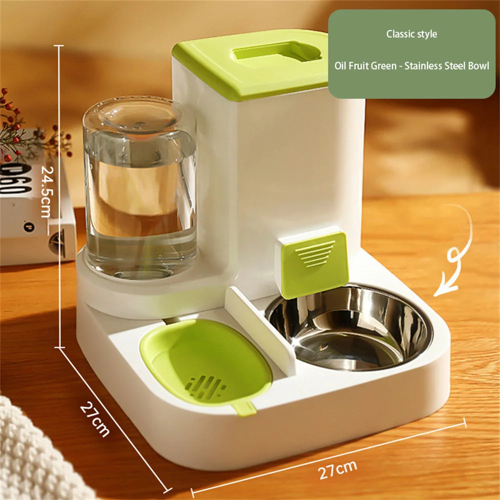 Automatic Cat Dog Feeder Drinking Fountain Water Dispenser Auto Food Bowl Pet Supplies For Dogs Cats Drop Shipping