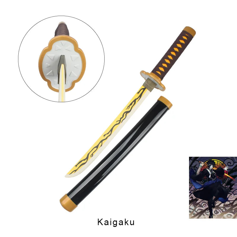 Anime Demon Slayer Katana Kimetsu No Yaiba Sword 60cm Toy Sword Sanemi Kyoujurou Kokushibou Reissue Katana