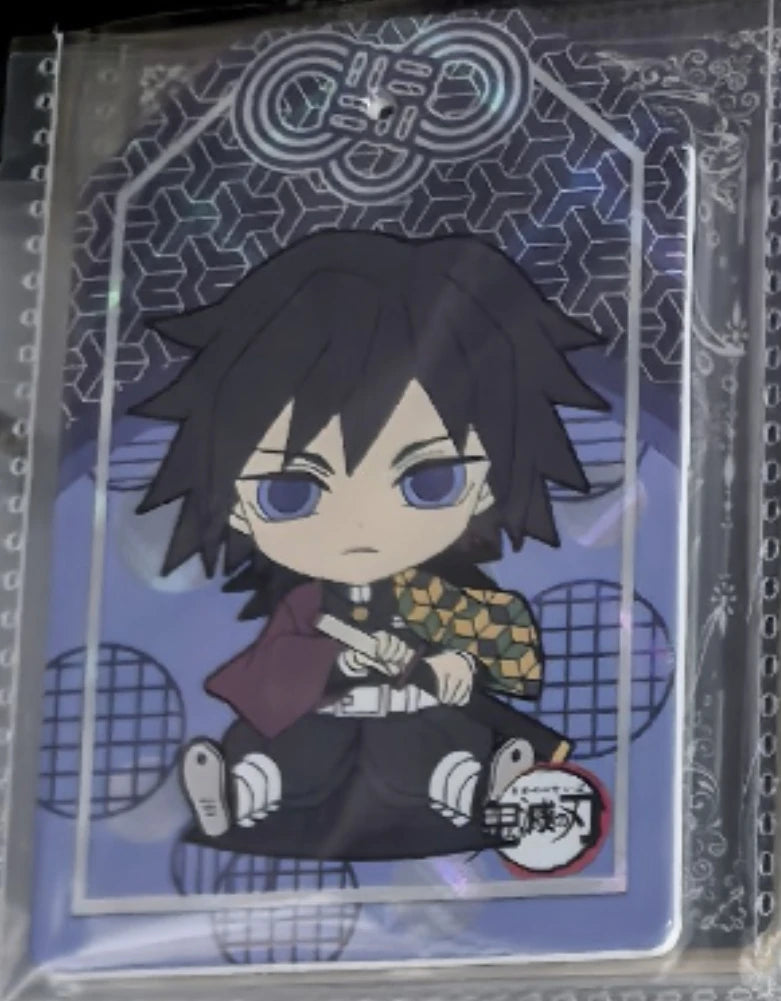 Anime Demon Slayer Kamado Tanjirou Agatsuma Zenitsu Kochou Shinobu Kanroji Mitsuri Rare Collection Card Birthday Gift Toys