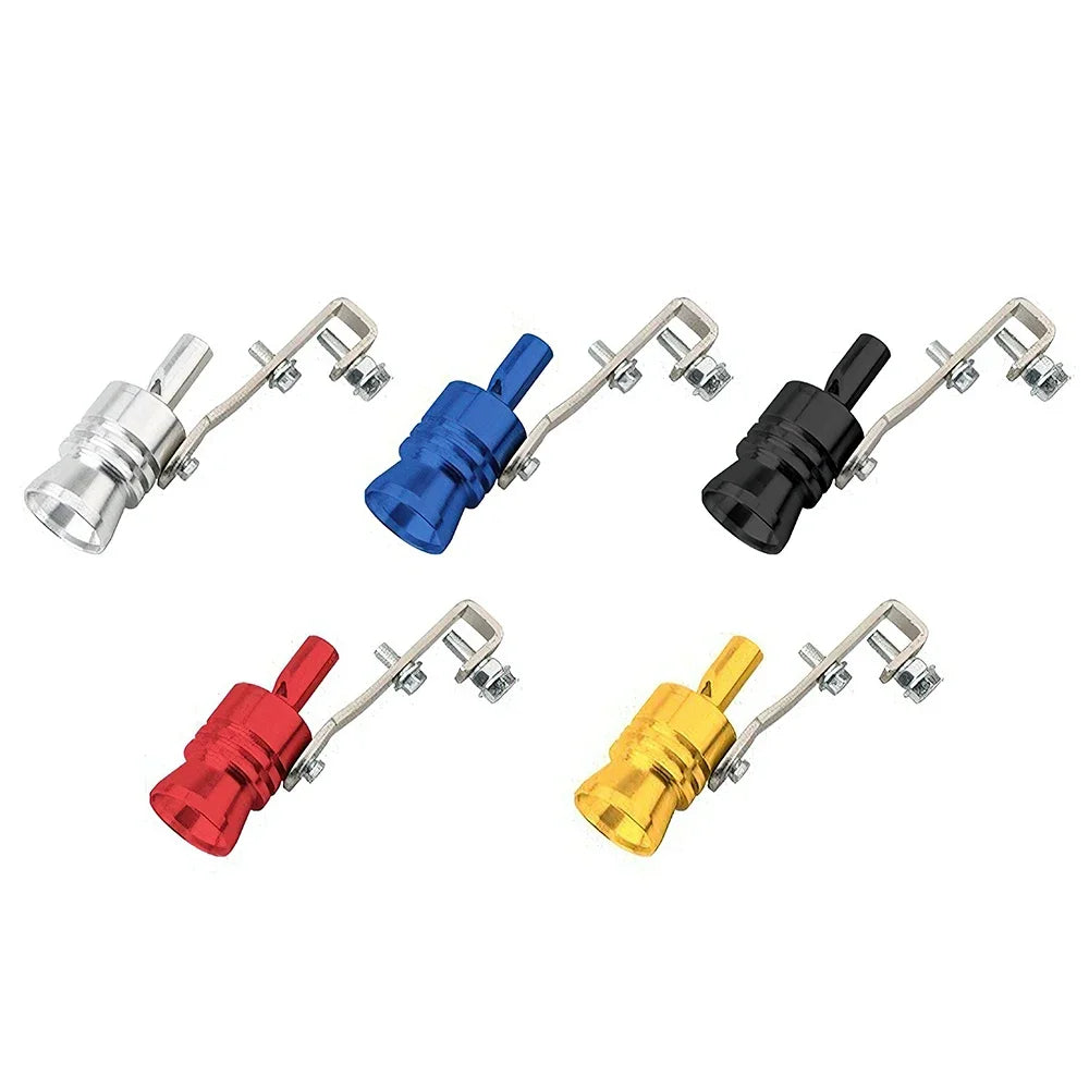 1 pieza de silbato de turbina modificado para automóvil, silbato de tubo de escape, silbato de imitación para motocicleta, silbato amplificador de sonido de escape de turbina