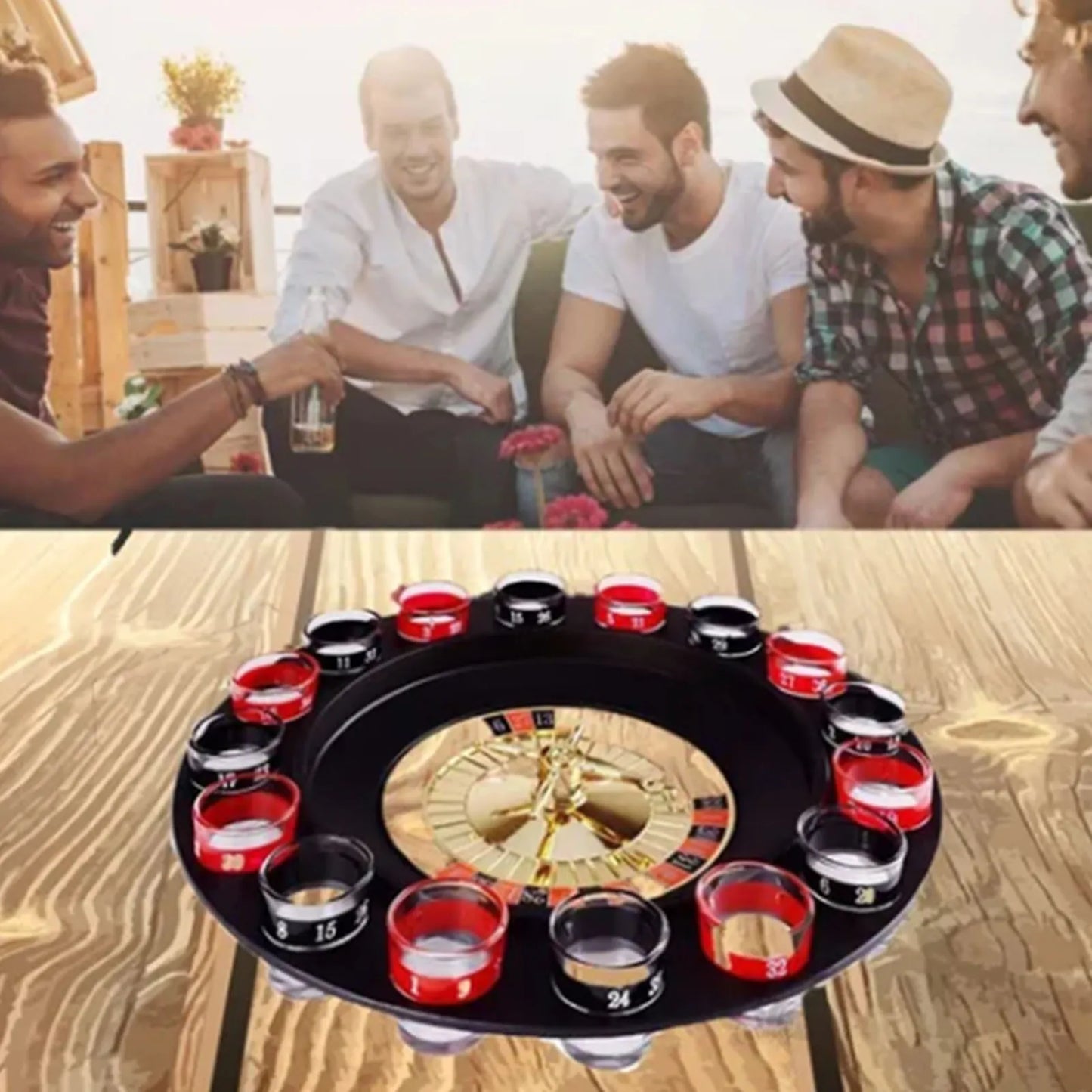 Vasos de chupito de 16 agujeros, copas de vino, juego de ruleta, juego de juegos para beber para fiestas, juego de ruleta de 16 chupitos, suministros para fiestas