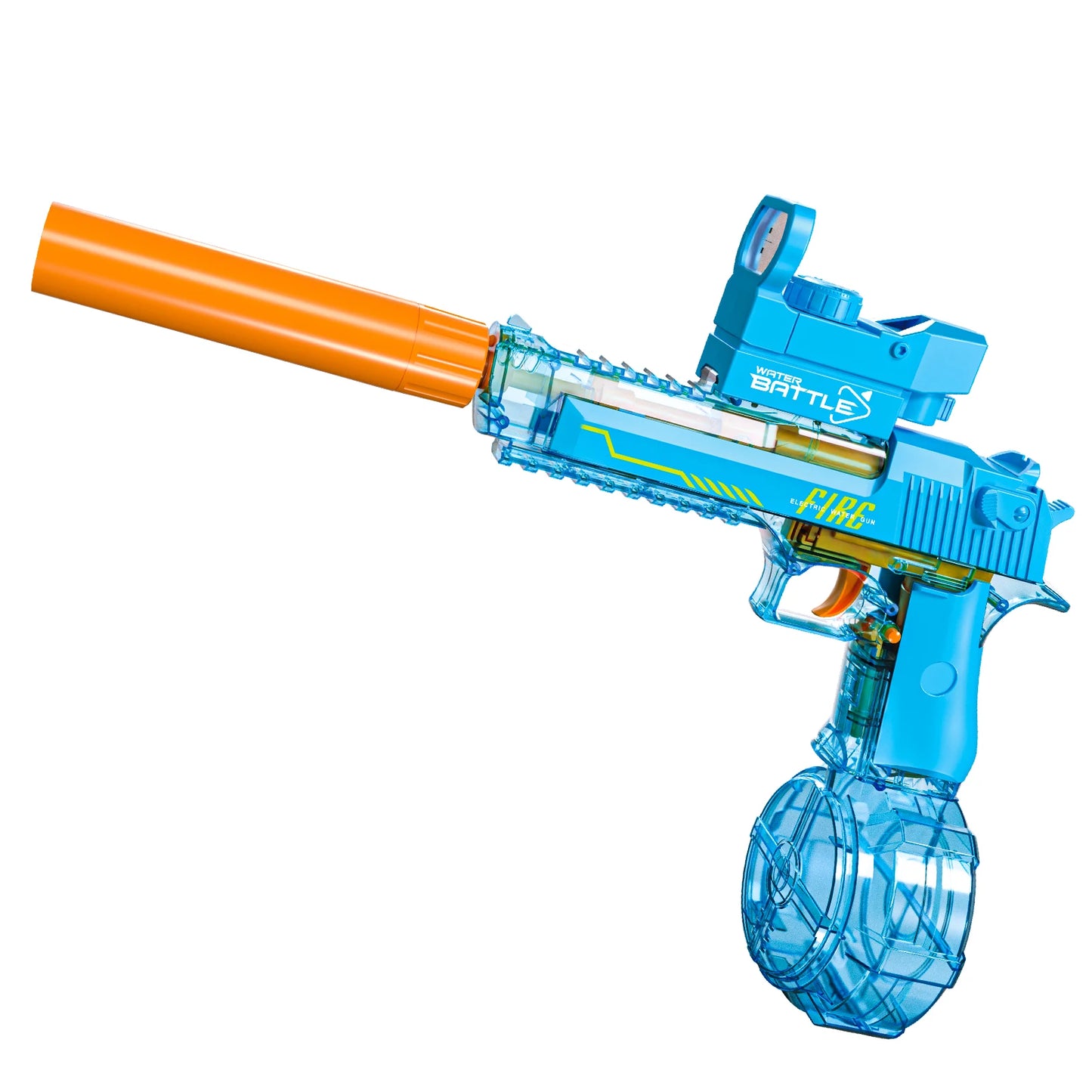 Transparent Sand Eagle Linkage Version Electric Water Gun Large Capacity Continuous Shot Water Fight Water Gun Toys