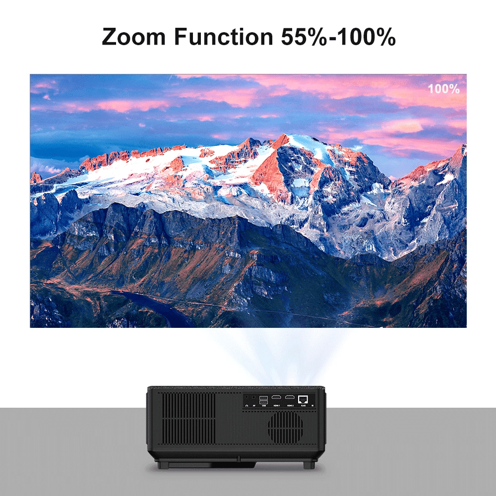Proyector 1080P WiFi Proyector LED Full HD 2K 4K TV Video Película Teléfono inteligente Cine en casa TD98 Beamer Cine Pantalla grande