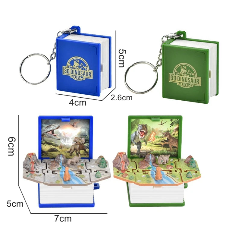 2024 3D Folding Bomb Explosion Book Novelty Mini Football Match Astronaut Keychain Children's Handheld Game Board Games Boy Gift