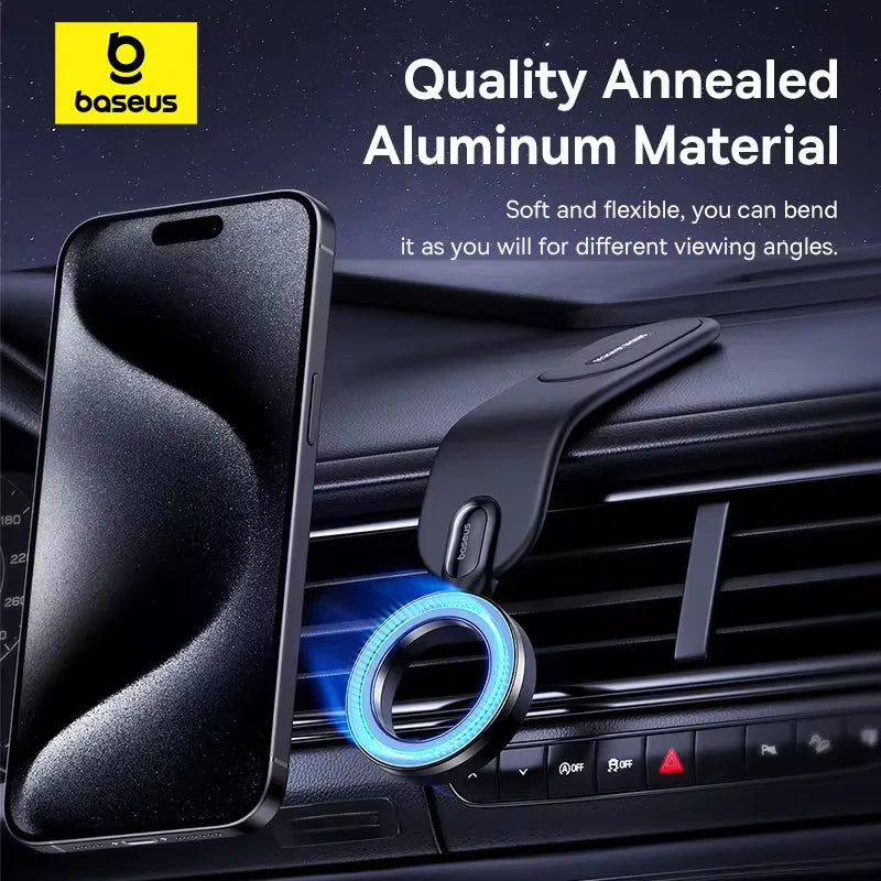Soporte magnético para teléfono de coche Baseus, soporte plegable para teléfono, soporte para iPhone 12, 13, 14 Pro Max y Samsung S23