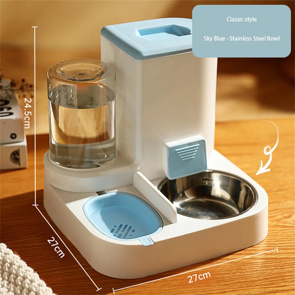 Automatic Cat Dog Feeder Drinking Fountain Water Dispenser Auto Food Bowl Pet Supplies For Dogs Cats Drop Shipping