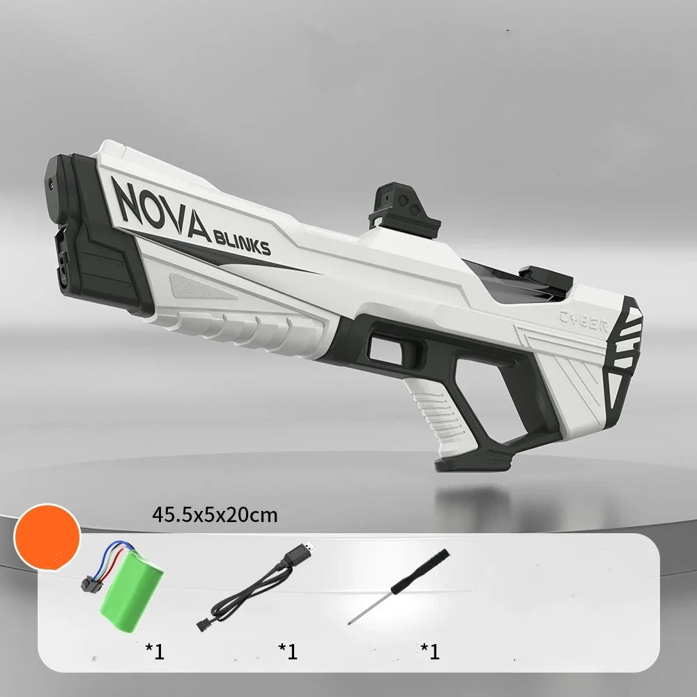 Pistola de agua automática KR con LED de gran capacidad, pistola de agua para disparar, juguetes de verano para piscinas al aire libre para niños