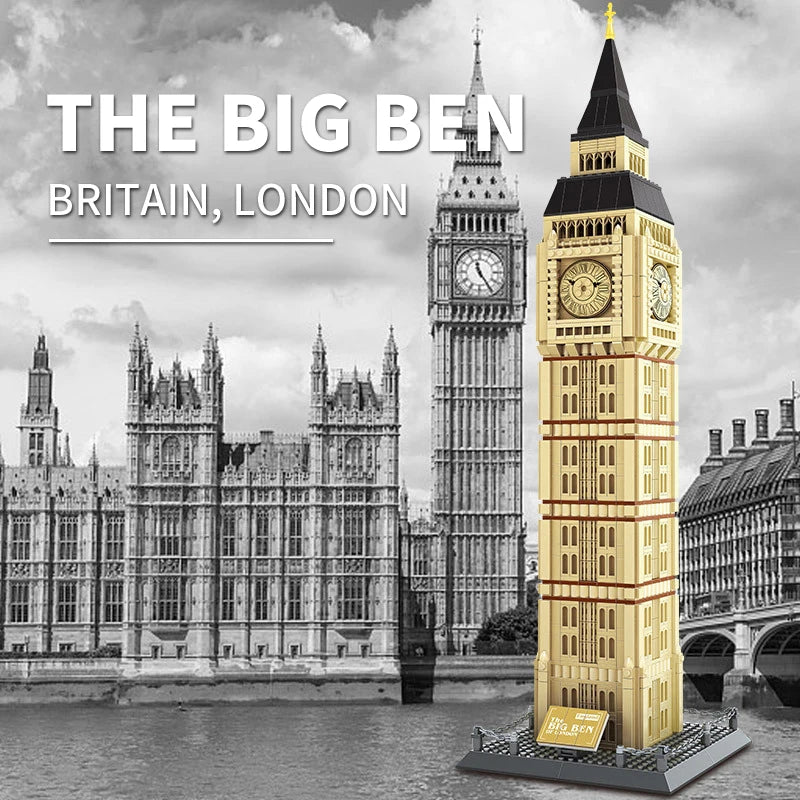 1666 pièces Briques Modèle Londres Big Ben Blocs de Construction Architecture Mondiale Construction Créative Cadeau Jouets Pour Enfants Adultes 5216