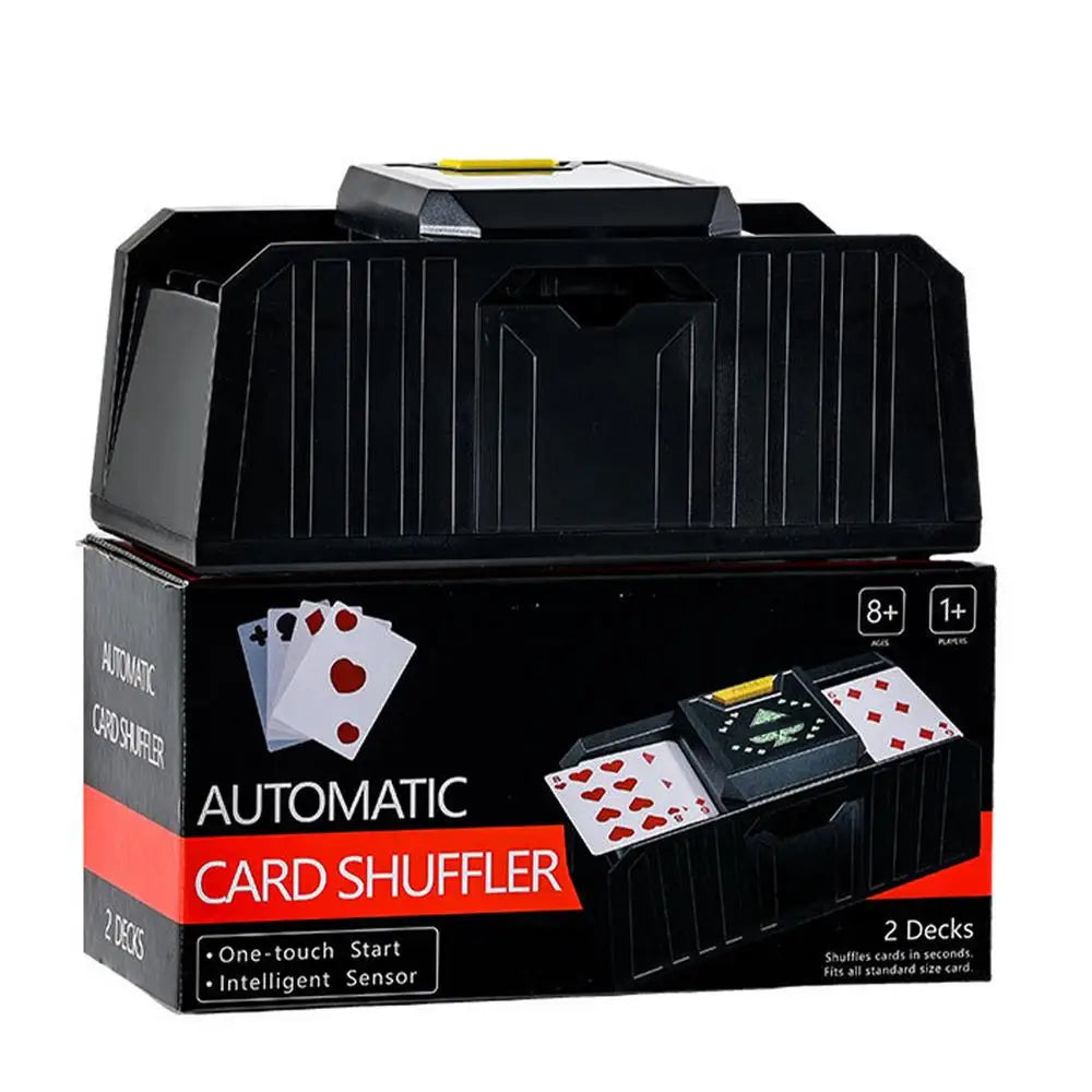 timing Auto Playing Cards Shuffle Electric Poker Shuffler Machine Battery Operated Poker Playing Tool Holds 1-2 Decks of Cards
