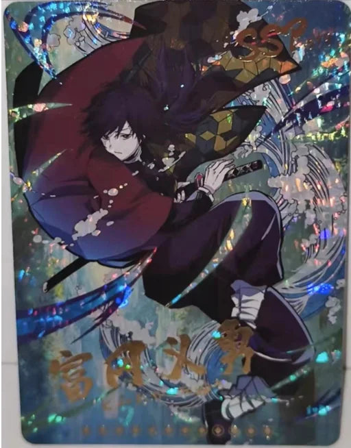 Anime Demon Slayer Kamado Nezuko Agatsuma Zenitsu Douma Akaza Sp Ssp Card Game Collection Rare Card Boy Birthday Present