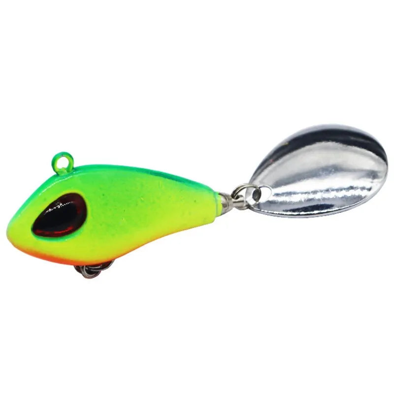 ZWICKE 1 pieza de señuelo de pesca Mini VIB de metal con cuchara, aparejo de pesca de invierno, crankbait, cebo giratorio vibratorio que se hunde, 6 g, 10 g, 17 g y 25 g