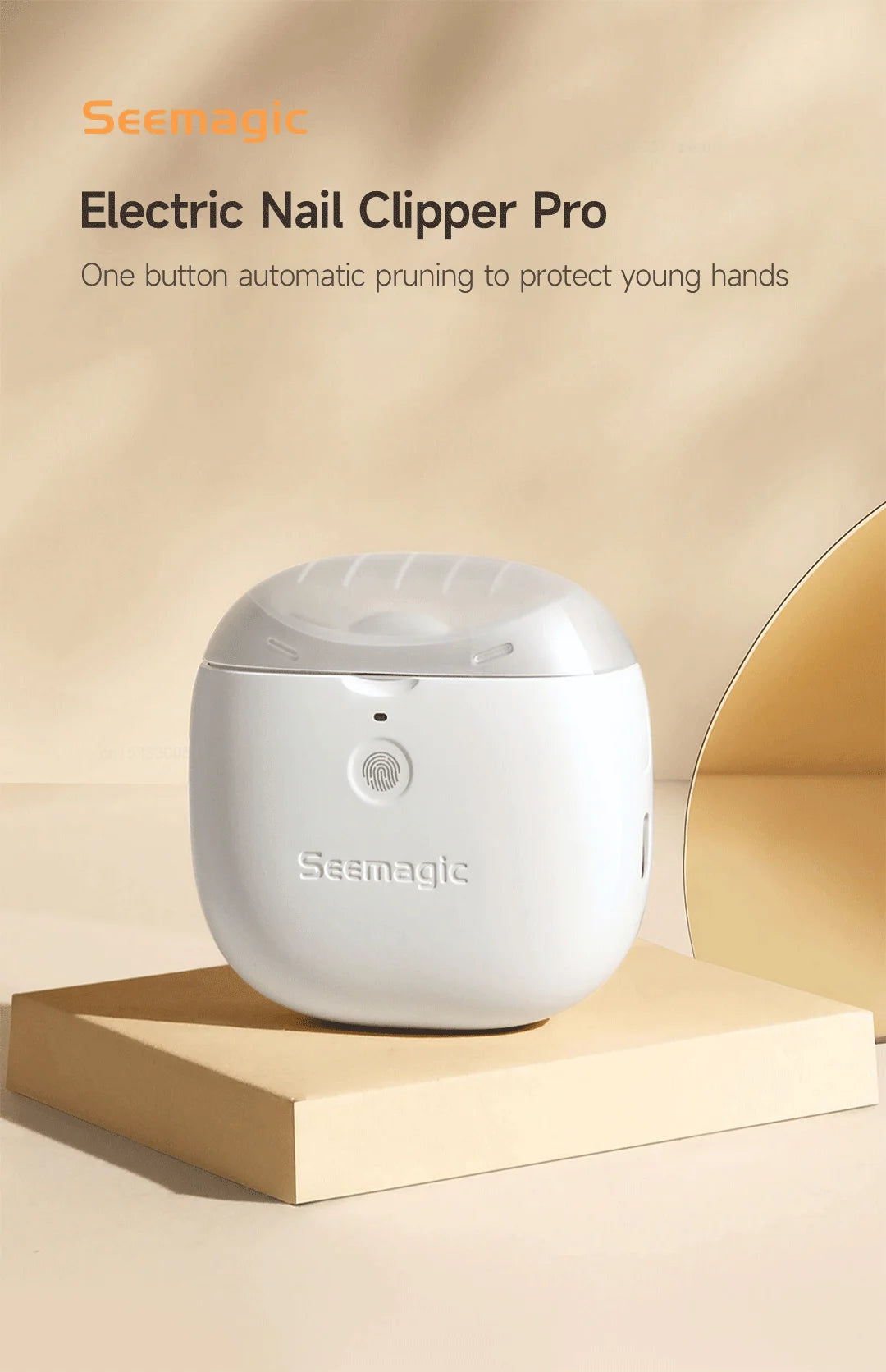 Cortauñas automático eléctrico Youpin Pro con recortador de luz, cortador de uñas, manicura para el cuidado de bebés y adultos, tijeras, herramientas