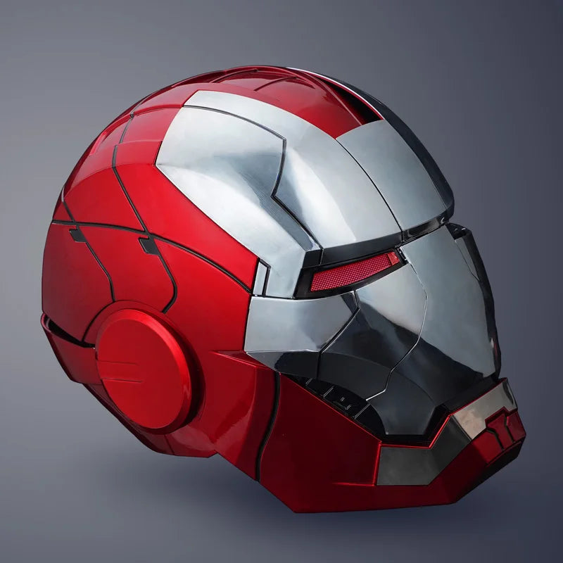2024 New 1:1 Marvel Iron Man Mk5 Electric Helmet Multi-piece Opening And Closing Helmet Voice Control Eyes Model Adult Toy Gifts