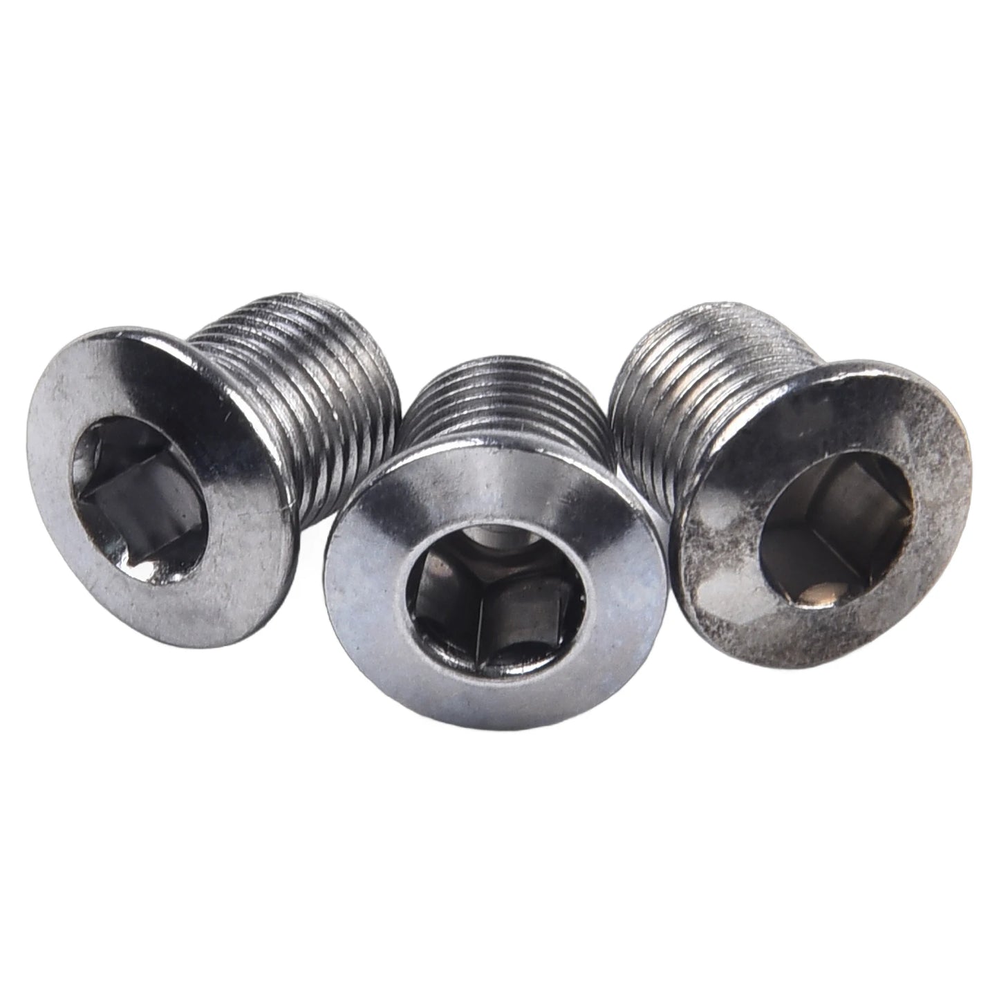 10 piezas de pernos para bielas de bicicleta, pernos simples, dobles y triples, tornillos de acero para platos y platos, tornillos para platos y tuercas, accesorios para bicicletas