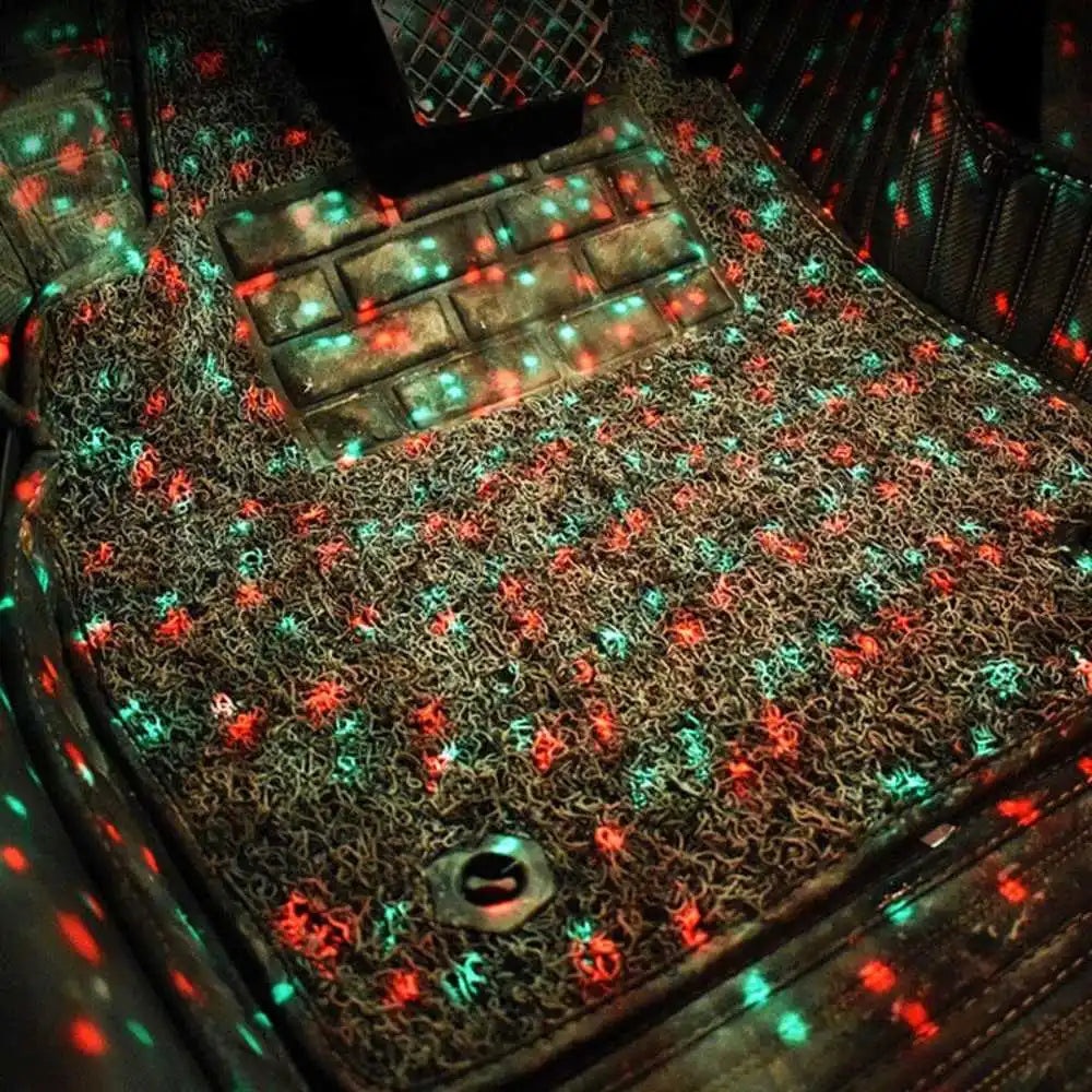 The atmosphere lights one drags four modified with colorful remote voice-activated led decorative in the car atmosphere lights
