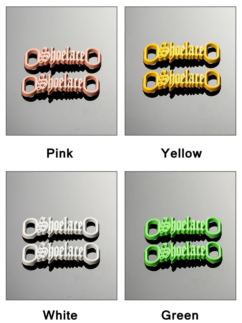 1 par de cordones con letras AF1, adornos con hebillas, kits para zapatillas, hebillas de metal para cordones, elegantes kits deportivos de metal, accesorios para cordones
