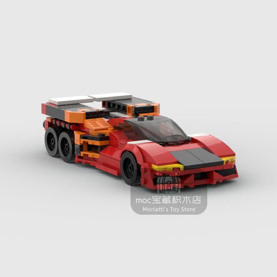 2022 Hot MOC Speed City Car Champion Racer Classic Supercar Building Blocks Brick Racing Super Technique Creative Garage DIY Set