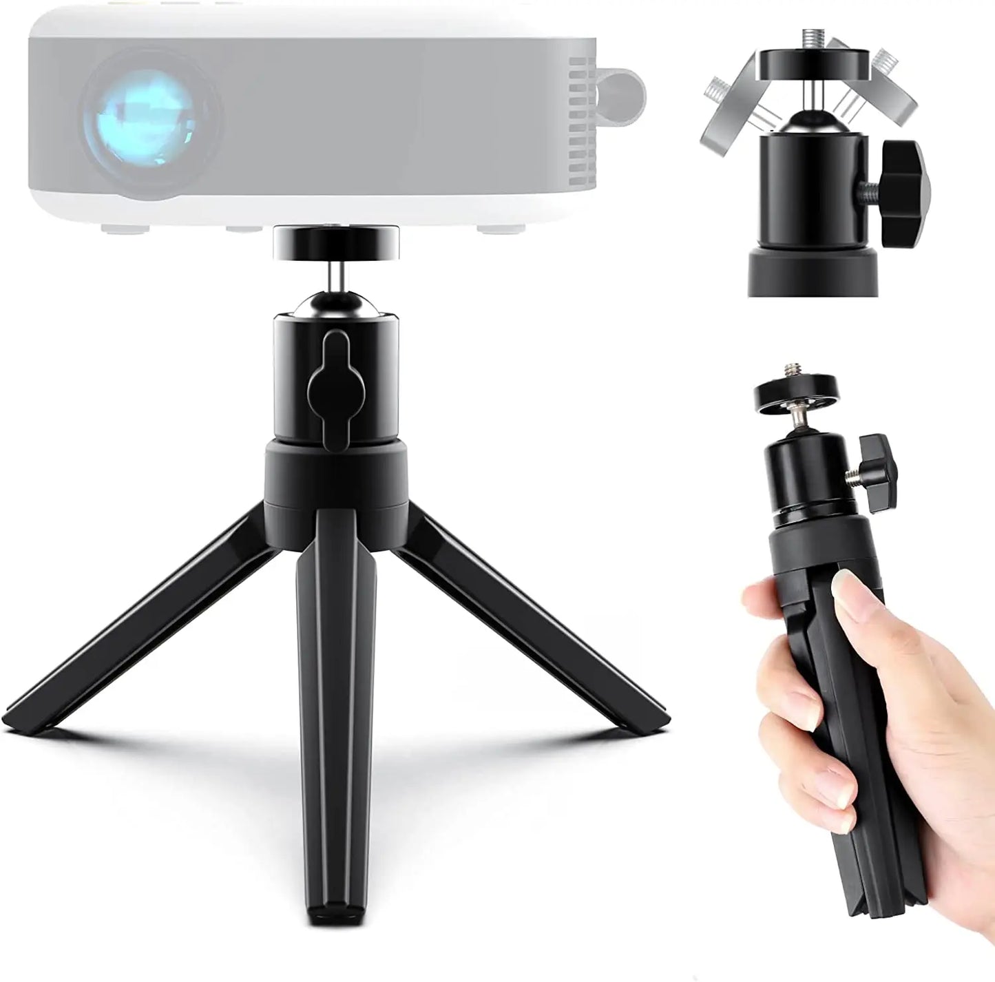 Desktop Projector Stand,Desktop Lazy Mobile Phone Holder Tripod Live Support Rack Folding Projector Creative Bedside Stand