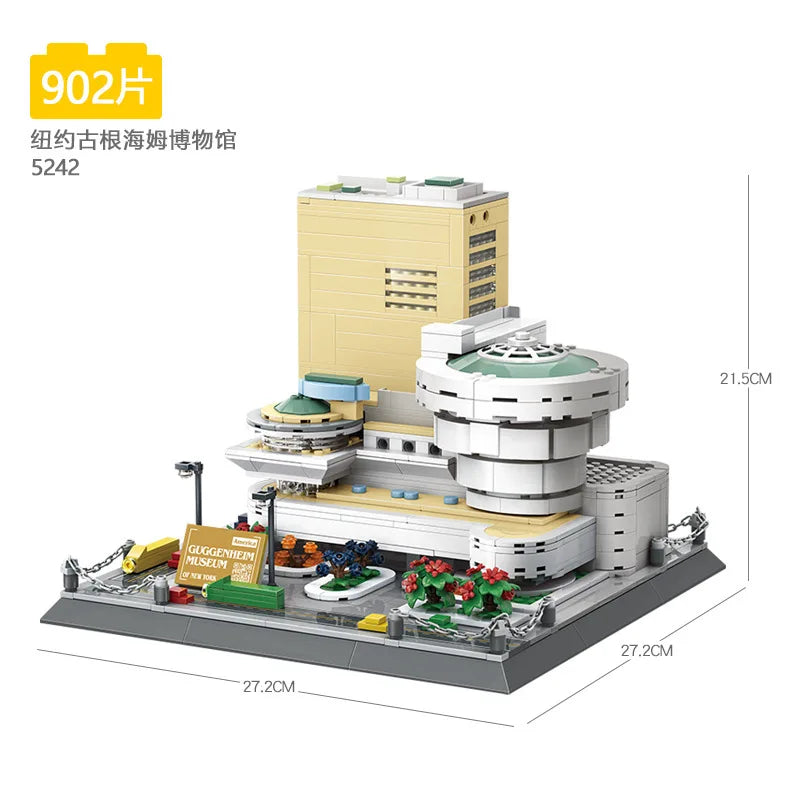 Wange Blocks World Architecture Building Bricks Castle Villa House Big Ben Church DIY Toys for Man Gifts Girl Adult Present