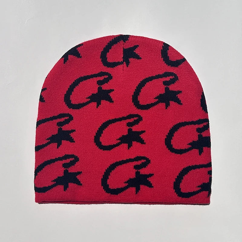 1 gorro de punto para mujer, gorro de punto para hombre, gorro unisex de punto moderno sin ala, para actividades al aire libre, estilo Y2k, hip hop, gótico, ciclismo