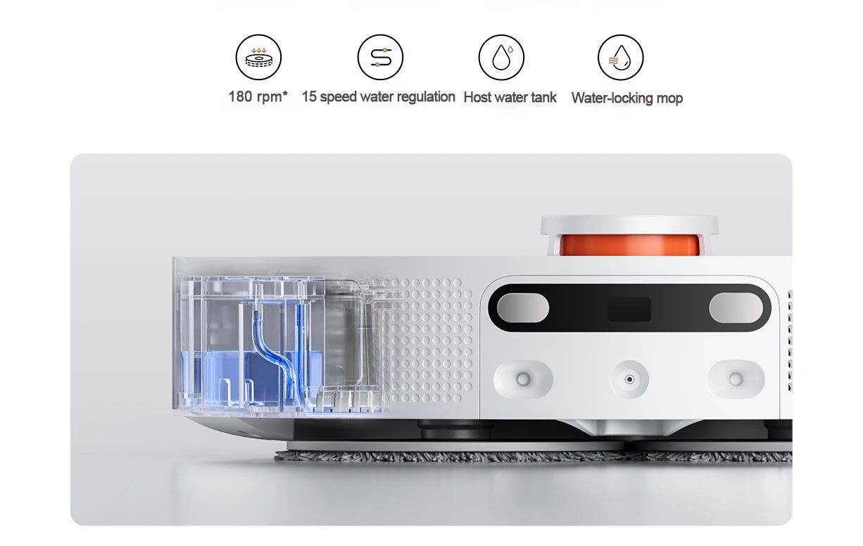 Aspiradora robot XIAOMI MIJIA M40, evitación de obstáculos de alta precisión, succión de 12 kPa, elevación de trapeador inteligente, navegación láser LDS