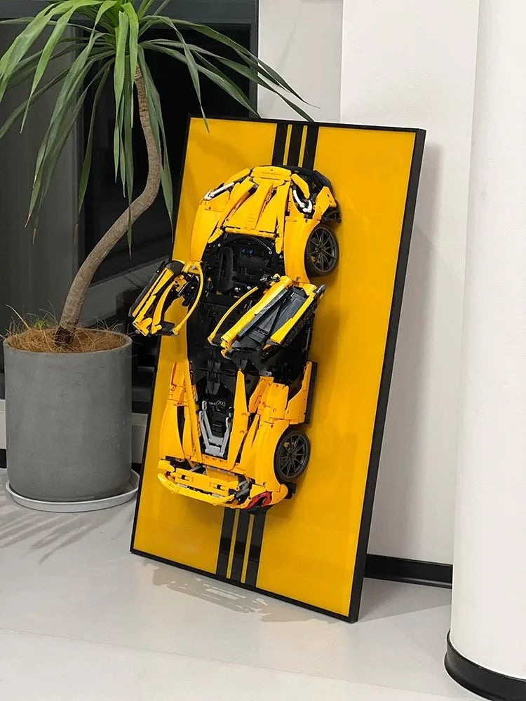 31.5" Metal Wall display for LEGO 42172 Technic McLaren P1 Supercar (Fast shipping to USA,Europe)