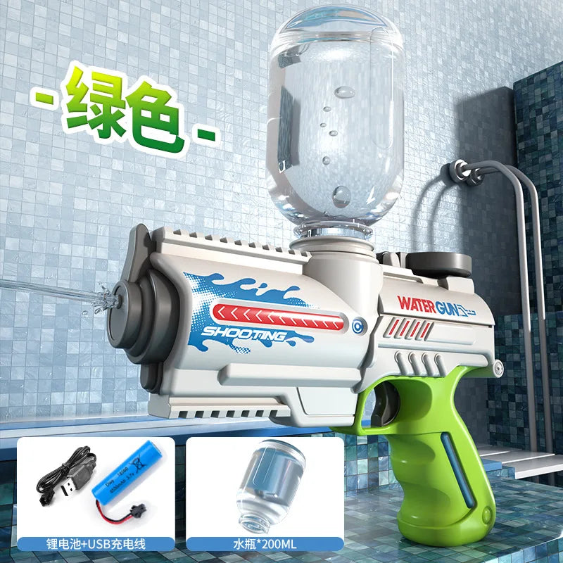 Summer hot selling wholesale prices for children's water gun toys, space science fiction designs, electric water guns, water bat